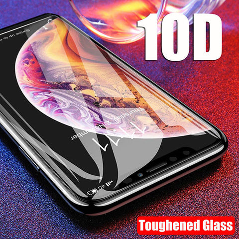 Protection en verre trempé avec bordures pour iPhone X